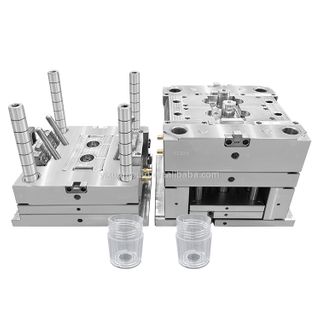 1+2 впрыска полости Пластиковая форма для макияжа контейнера с корпусом PA6 ABS PP материал