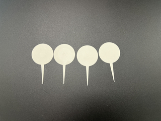 Круглые пластиковые маркеры для растений или топперы для тортов – идентификационные колышки, отлитые под давлением