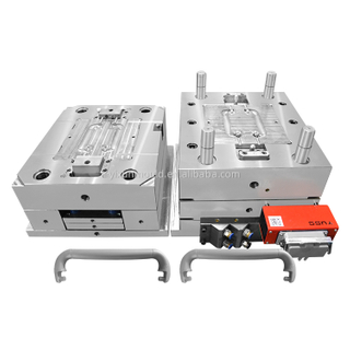 Инъекционная плесень Пластиковая плесень 1+1 полость для пластиковых деталей ручка PA6 PE PC материал