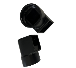 OEM-литьевой черный пластиковый соединитель для труб: прецизионный литой трубопроводный фитинг из полипропилена, АБС-пластика