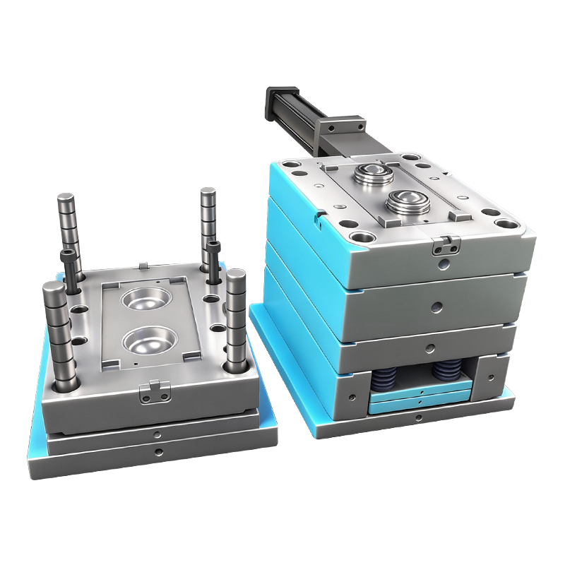 This is a high-precision PC transparent lens shell injection mold specially designed for optical spot lens housing production. Adopting 1×2 cavity layout, professional pin-point sprue runner system, and premium 1.2344 mold steel hardened to HRC 48-52. Both core and cavity are finely polished to meet strict optical surface requirements. The mold is perfectly customized for high-transparency PC material, ensuring flawless light transmission, no weld lines, no flow marks, and stable optical performance for lens shell products. Это высокоточная литьевая форма для прозрачной линзы из ПК, специально разработанная для производства корпусов оптических точечных линз. Применяется компоновка полостей 1×2, профессиональная система точечных литников и пресс-форма из стали премиум-класса 1.2344, закаленной до HRC 48-52. И сердцевина, и полость тщательно отполированы, чтобы соответствовать строгим требованиям к оптической поверхности. Пресс-форма идеально адаптирована для высокопрозрачного ПК-материала, обеспечивая безупречную светопередачу, отсутствие линий сварки, отсутствие следов текучести и стабильные оптические характеристики для изделий из оболочек линз.